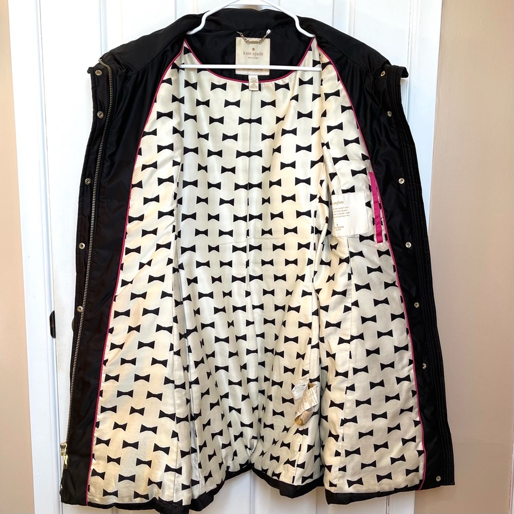 Kate Spade ♠️ New York Women’s Black Puffer Coat Size Medium